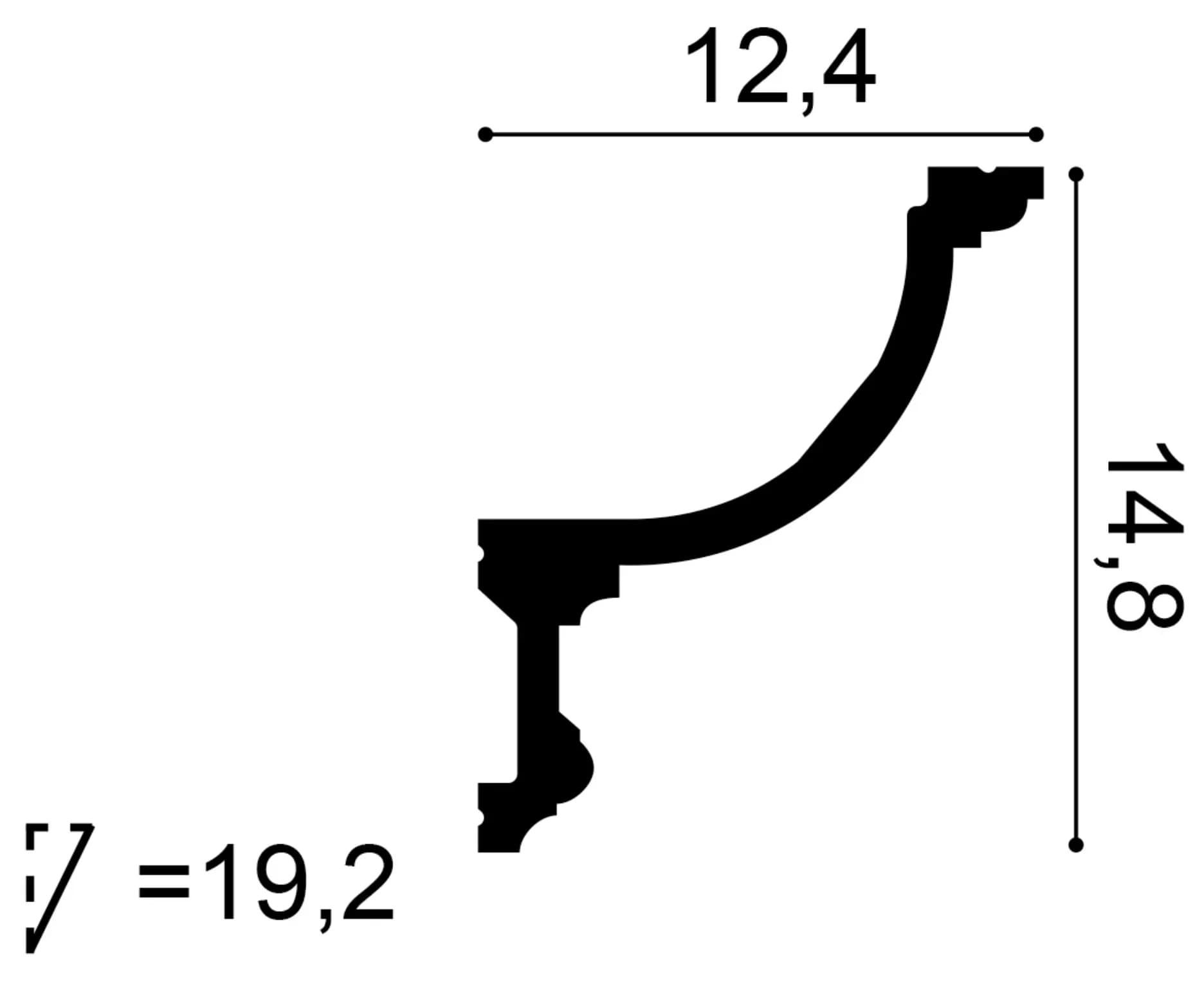 Große Stuck Lichtleiste Orac Decor