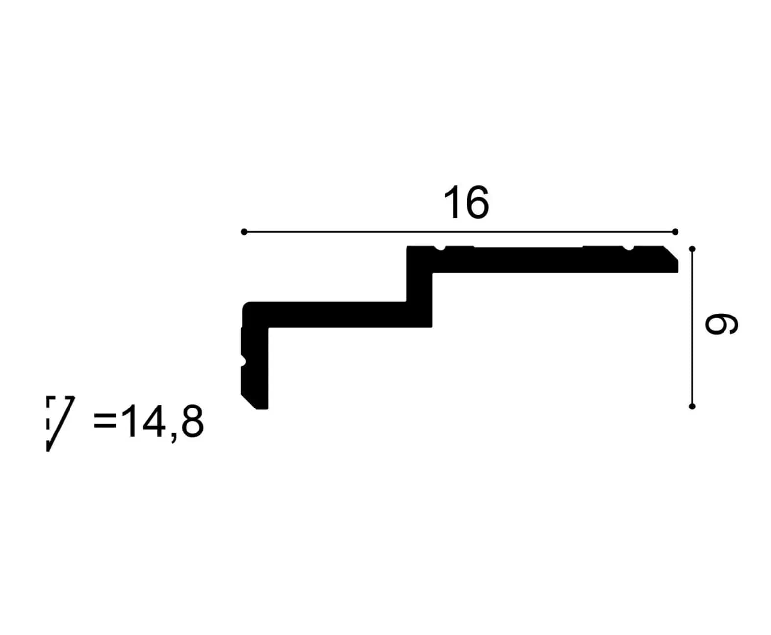 Stuck Lichtleiste für Indirekte Beleuchtung weiß
