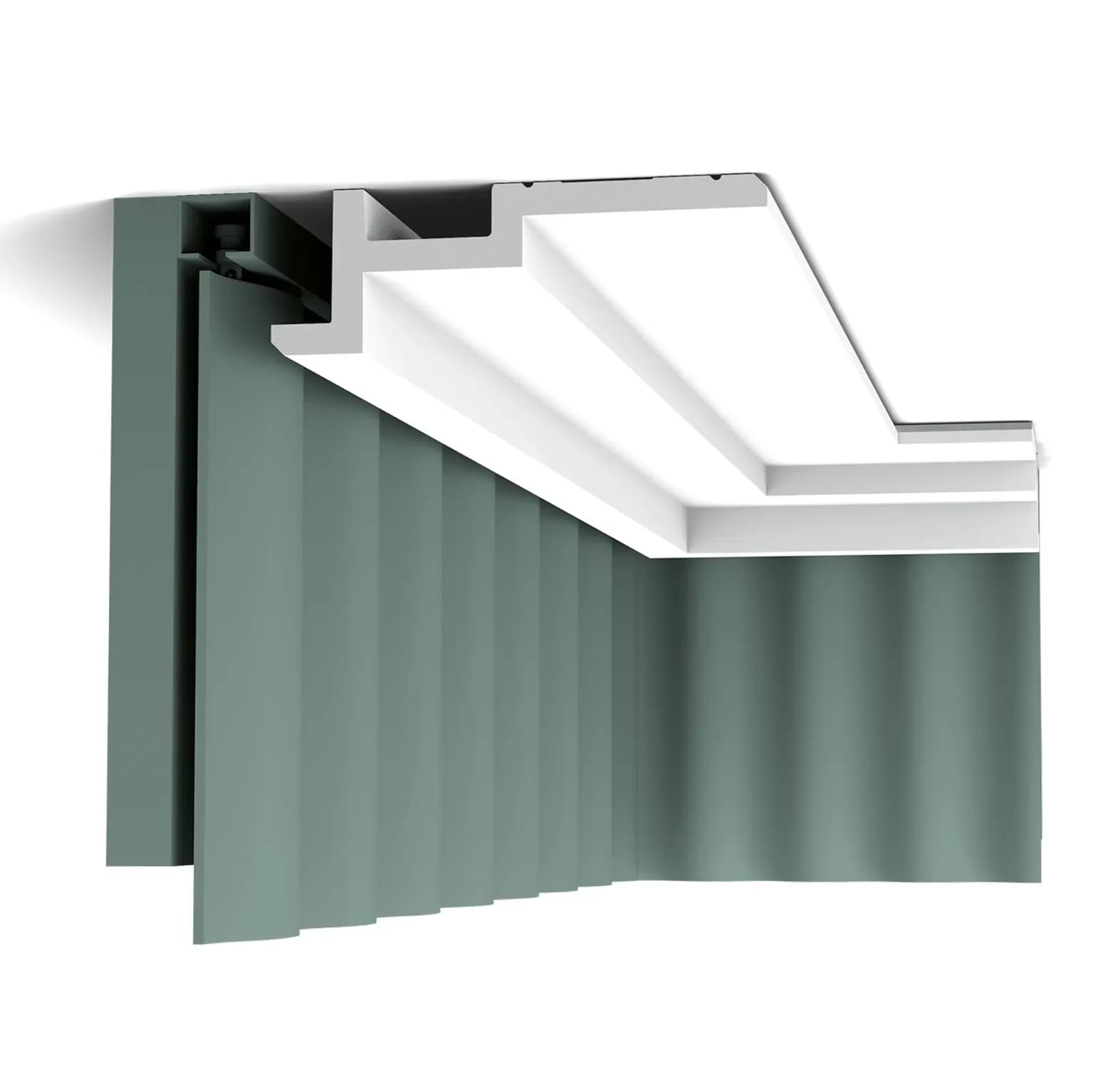 Mit Gardinenleisten Vorhangaufhängung verschönern