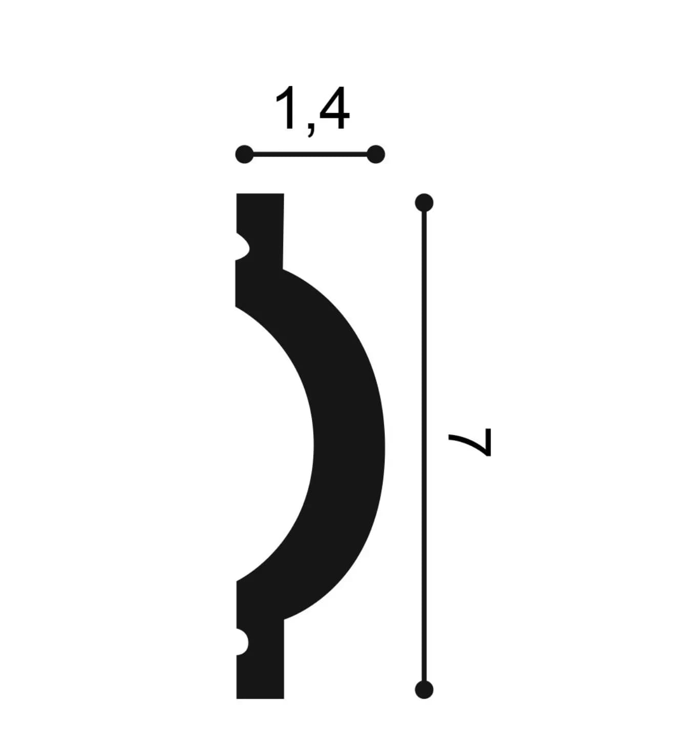 Orac Decor Napoleonhut-Profil für eine edle Wandgestaltung