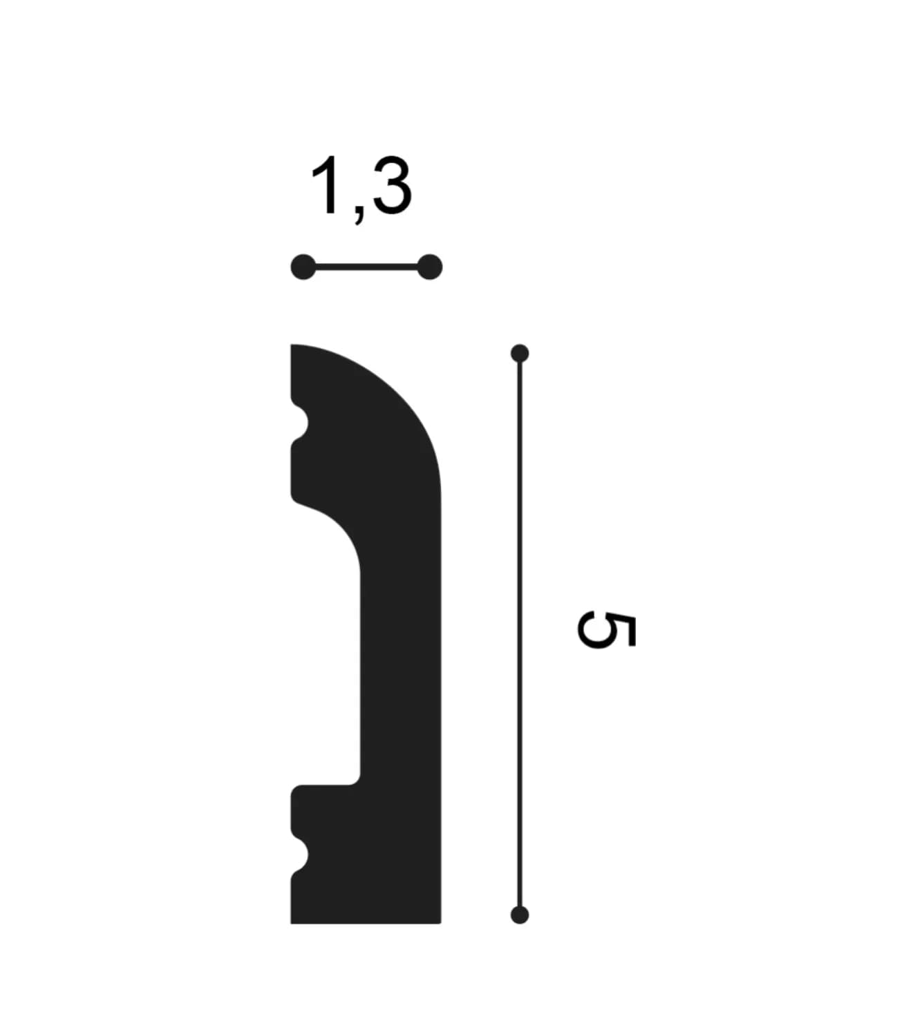 Flexible Fußleiste weiß für Feuchträume