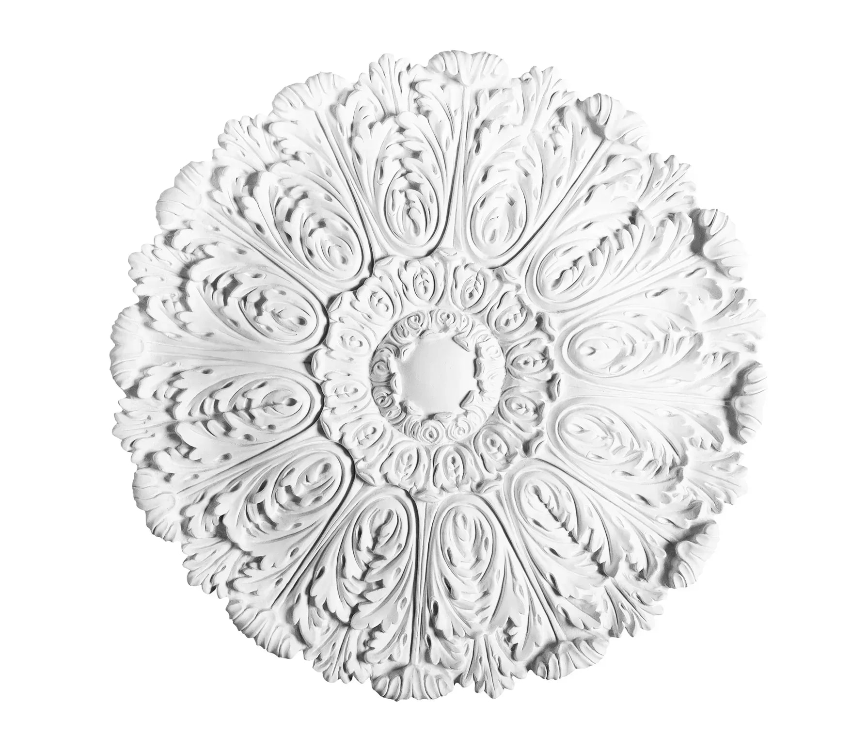 Deckenrosette aus stilisierten Akanthusblättern für stilvolle Räume