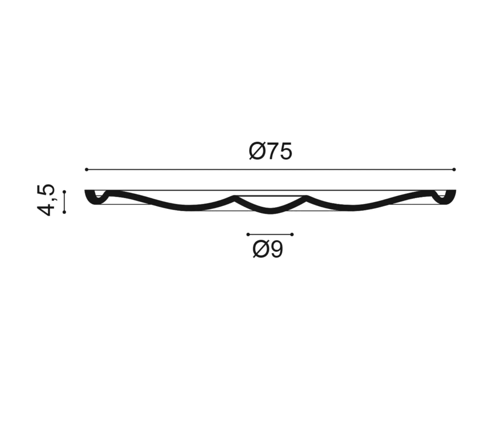 Deckenrosette aus stilisierten Akanthusblättern für stilvolle Räume