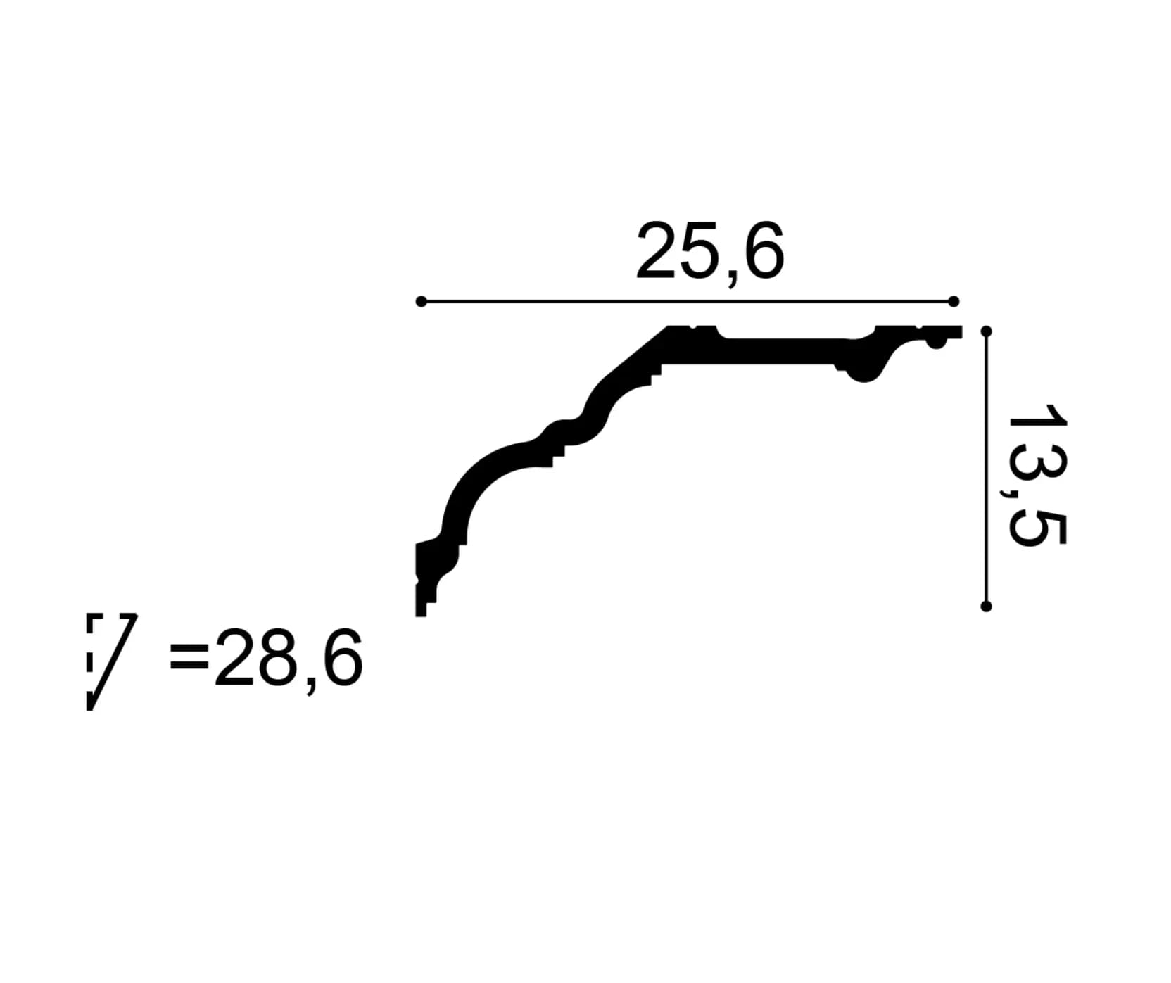 Orac Decor umweltfreundliche Cotswold-Stuckleiste weiß kaufen